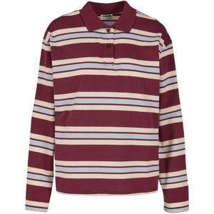 Noisy may Shirt 'Aura'  lichtbeige / lichtblauw / wijnrood