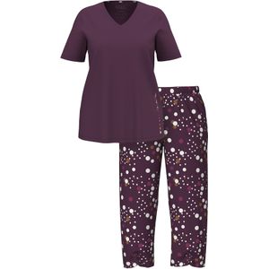 Ulla Popken Pyjamabroek  braam / wit