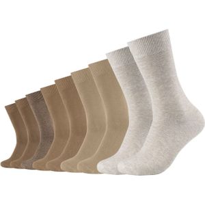 Camano - Sokken - Beige - 9 Pack - Effen