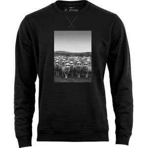 Cotton Prime Sweatshirt 'Schafe'  grijs / zwart