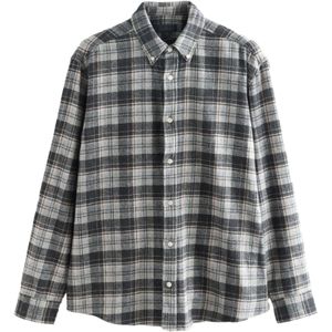 Next Overhemd  lichtgrijs / zwart / wit