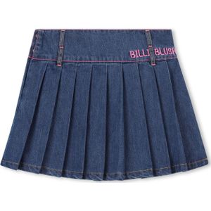 Billieblush - Rok - Blauw Denim - Plooirok - Kort/Mini