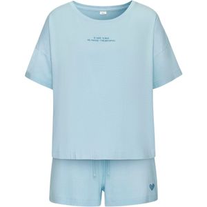 s.Oliver RED LABEL - Beachwear Shortama - Lichtblauw - 2-delig