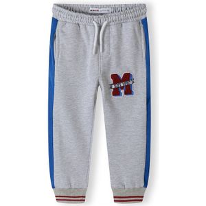 MINOTI Broek  royal blue/koningsblauw / grijs gemêleerd / zwart / wit