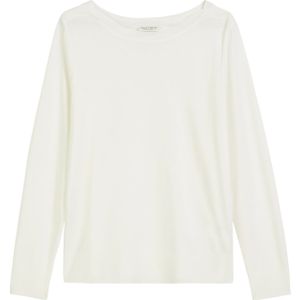 Marc O'Polo - Shirt - Wit - Lange Mouw - Normale Pasvorm