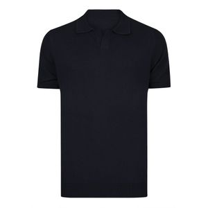 Felix Hardy - Tricot Polo Shirt - Navy - Korte Mouwen - Heren