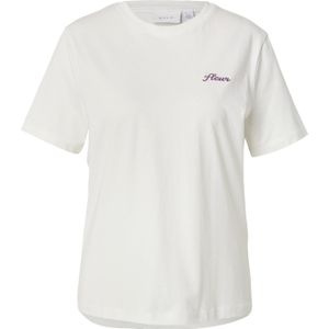 VILA Shirt 'VISYBIL'  donkergroen / donkerlila / rosa / wit