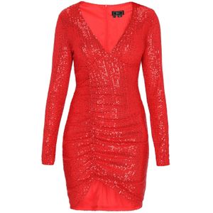 faina Cocktailjurk  rood