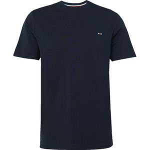 FQ1924 Shirt 'Tom'  nachtblauw / bourgogne / wit