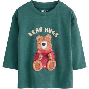 Next Shirt  beige / lichtbruin / spar / rood