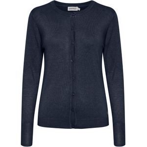 Oxmo Gebreid vest 'Hlin'  donkerblauw