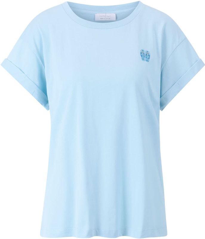 Rich & Royal - T-shirt - Hemelsblauw - Losse Pasvorm - Katoen