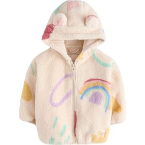 Next Fleece jas  beige / aqua / citroengeel / sering