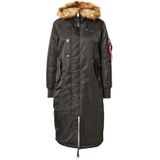 Alpha Industries - Long Fishtail - Winterjas - Zwart - 100% Nylon