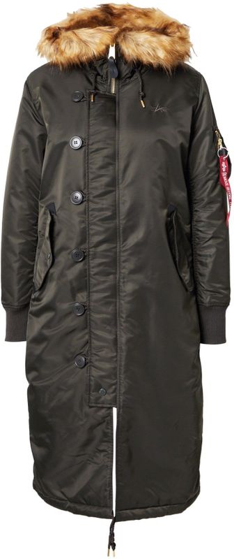 Alpha Industries - Long Fishtail - Winterjas - Zwart - 100% Nylon