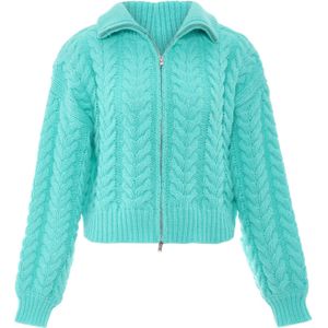 Sookie Gebreid vest  jade groen