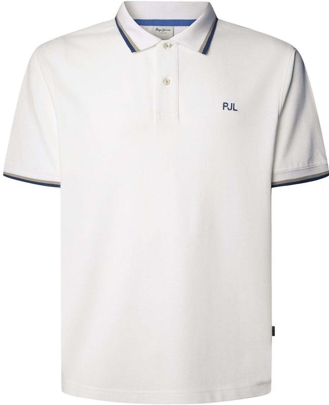 Pepe Jeans - PM5400011 - Polo - Wit - Katoen - Korte Mouwen