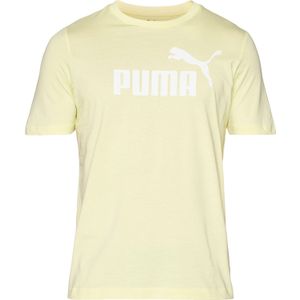 PUMA Shirt 'ESS No. 1'  lichtgeel / wit