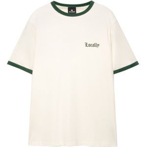 Pull&Bear Shirt  olijfgroen / donkergroen / natuurwit