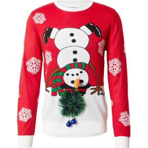 Lindbergh Trui 'Xmas'  bruin / groen / rood / wit