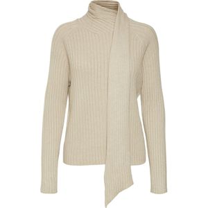 VERO MODA Trui 'Zoey'  donkerbeige