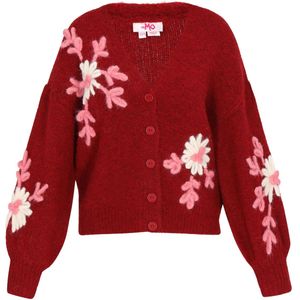 MYMO Oversized vest  pitaja roze / bourgogne / wit