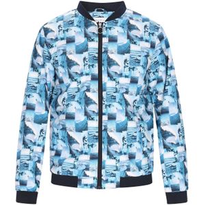 MO Tussenjas  blauw / marine / duifblauw / wit