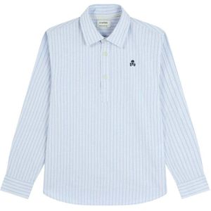 Scalpers Overhemd  lichtblauw / wit