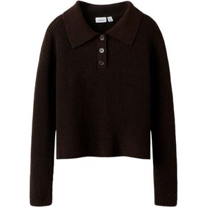 Gebreide Trui - Polo - Lange Mouwen - Loose Fit - Polyester