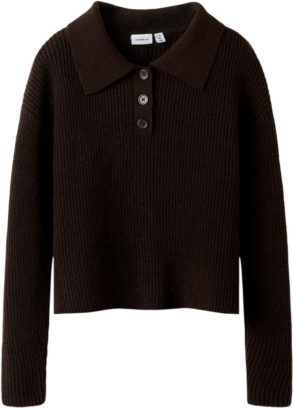 Gebreide Trui - Polo - Lange Mouwen - Loose Fit - Polyester