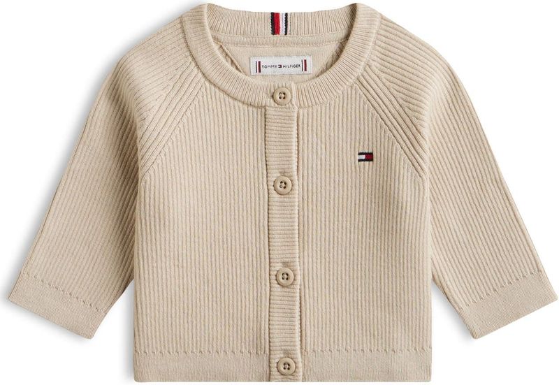 TOMMY HILFIGER Gebreid vest 'ESSENTIAL'  beige