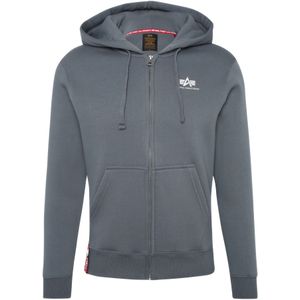 Alpha Industries - Basic Zip Hoodie - Grijs - Katoen/Polyester
