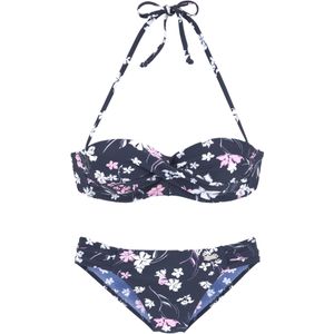Look - Beugelbikini - Marine - Gedessineerd - Gewatteerd