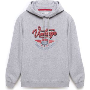 BIG STAR Sweatshirt 'LUKA'  blauw / grijs / rood