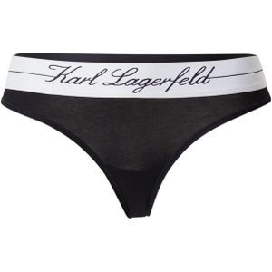 Karl Lagerfeld String 'HOTEL'  crème / zwart