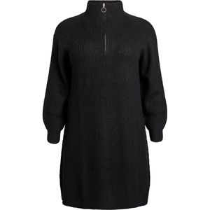 Flash by Zizzi Gebreide jurk 'Fllora'  zwart