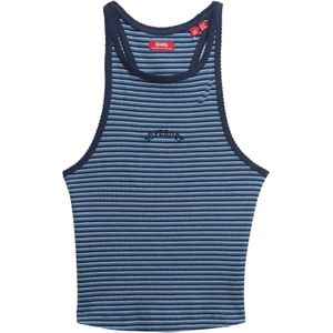 Superdry - Essential - Haltertop - Marine/Azuur/Wit