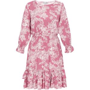 FELIPA Jurk 'Fashion Look'  donkerroze / wit