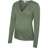 MAMALICIOUS Shirt  donkergroen