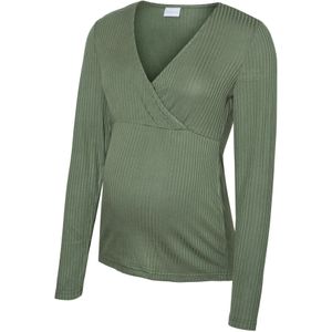MAMALICIOUS Shirt  donkergroen