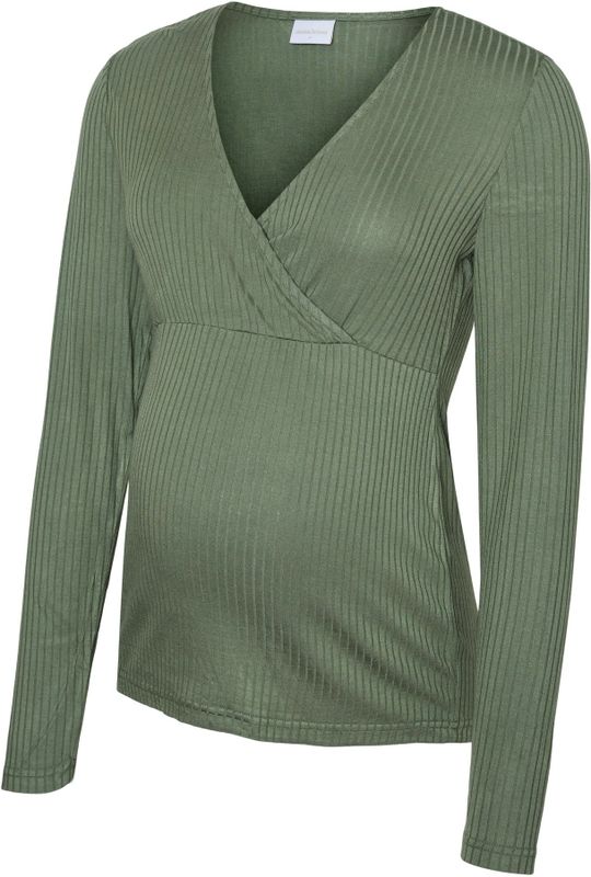 MAMALICIOUS Shirt  donkergroen