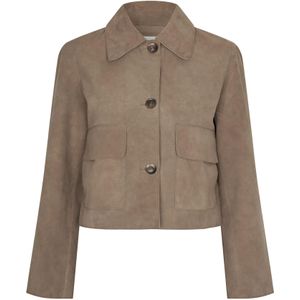 SECOND FEMALE - Noomi - Tussenjas - Bruin - Leer