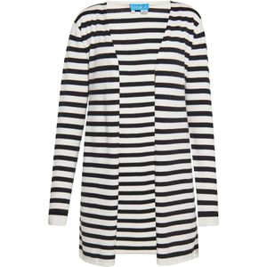 SANIKA Gebreid vest  zwart / wit