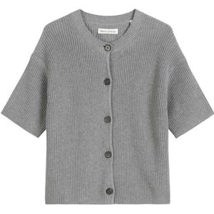 Marc O'Polo - Loose Fit - Gebreid Jack - Effen - Puur Katoen