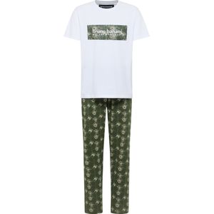 Bruno Banani Pyjama lang  groen / wit