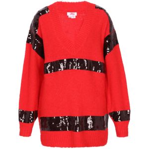 MYMO Trui  rood / zwart