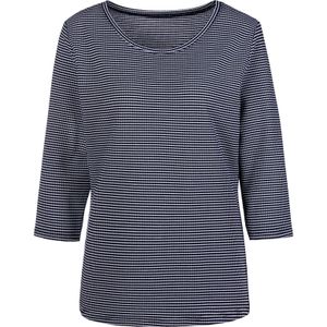 VIVANCE Shirt  blauw / wit