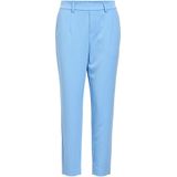OBJECT - OBJLISA - Bandplooibroek - Hemelsblauw - Slimfit - 7/8 lengte