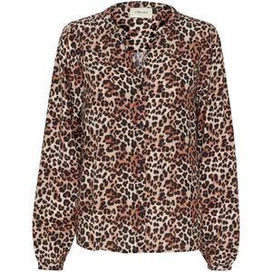 Cream Blouse 'CR Tiah'  crème / karamel / lichtbruin / zwart