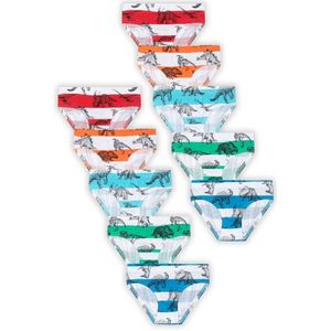 MINOTI Onderbroek  blauw / jade groen / oranje / rood / wit